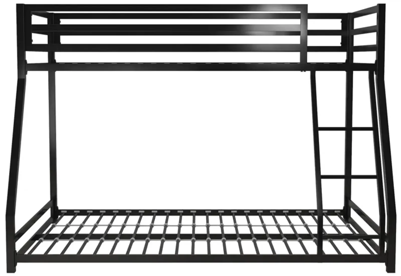 Miles Twin Over Twin Metal Bunk Bed with Metal Slats and Integrated Ladder