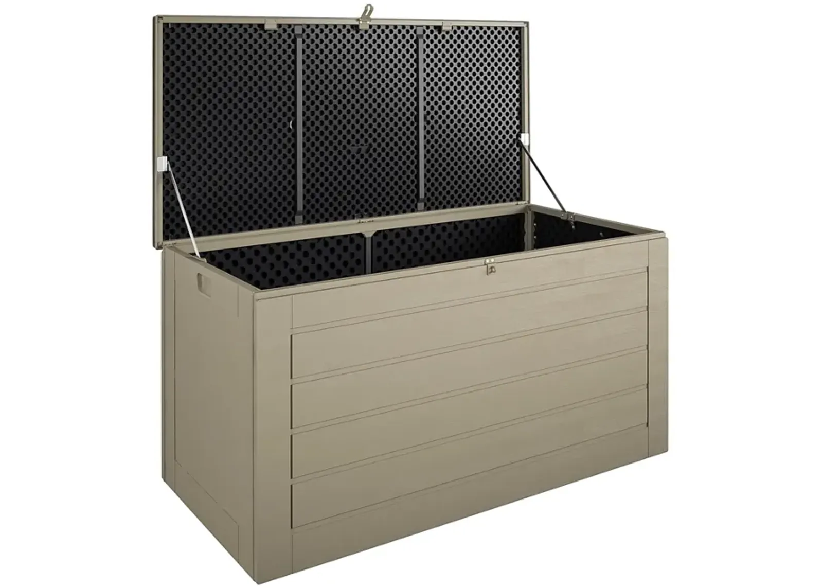 Outdoor Weather-Resistant Patio Deck Storage Box with Locking Hinge Design