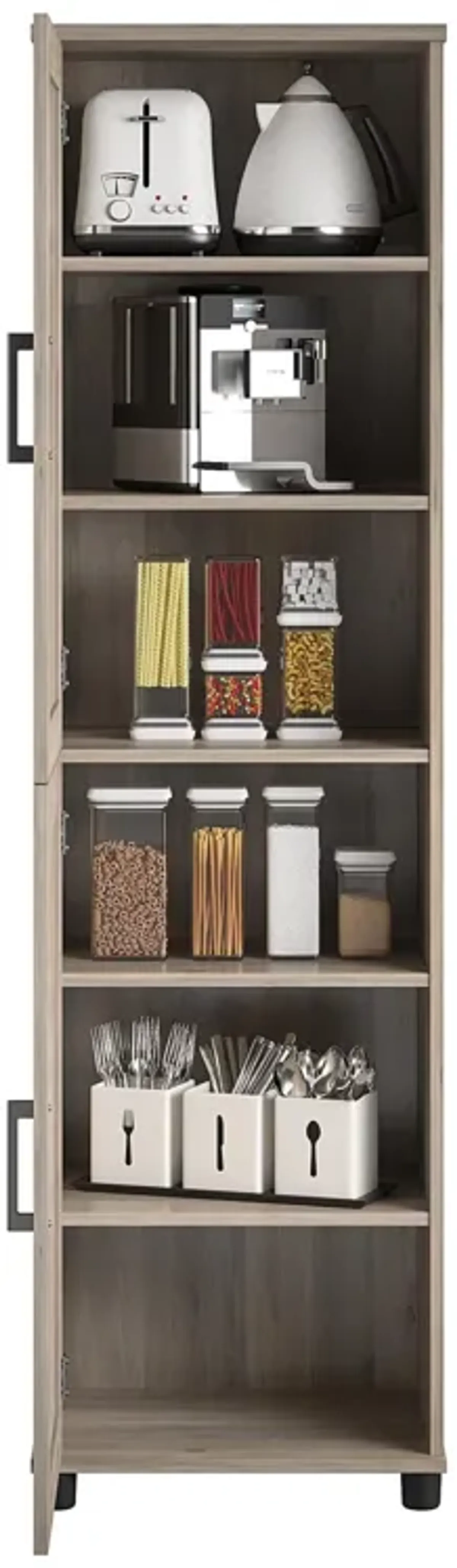 Tindall Modern Farmhouse 2 Door Kitchen Pantry Cabinet