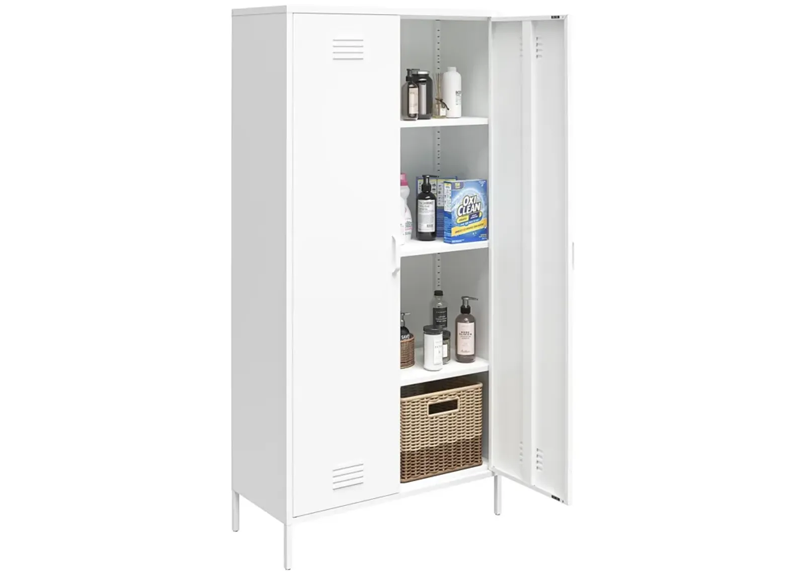 Shadwick 2 Door Tall Metal Locker Style Storage Cabinet