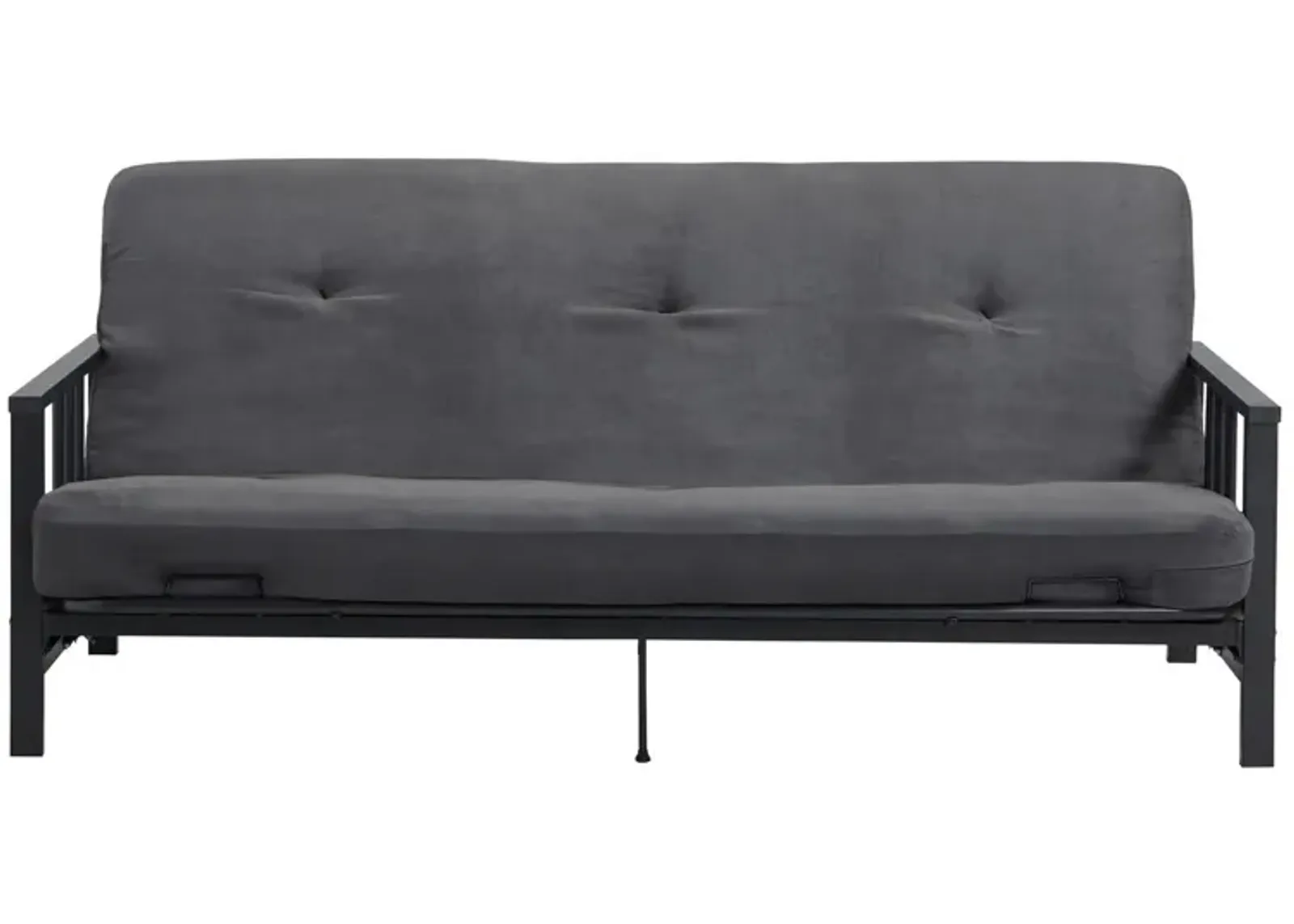 Harlow Metal Arm Futon with a 6 Inch Microfiber Mattress