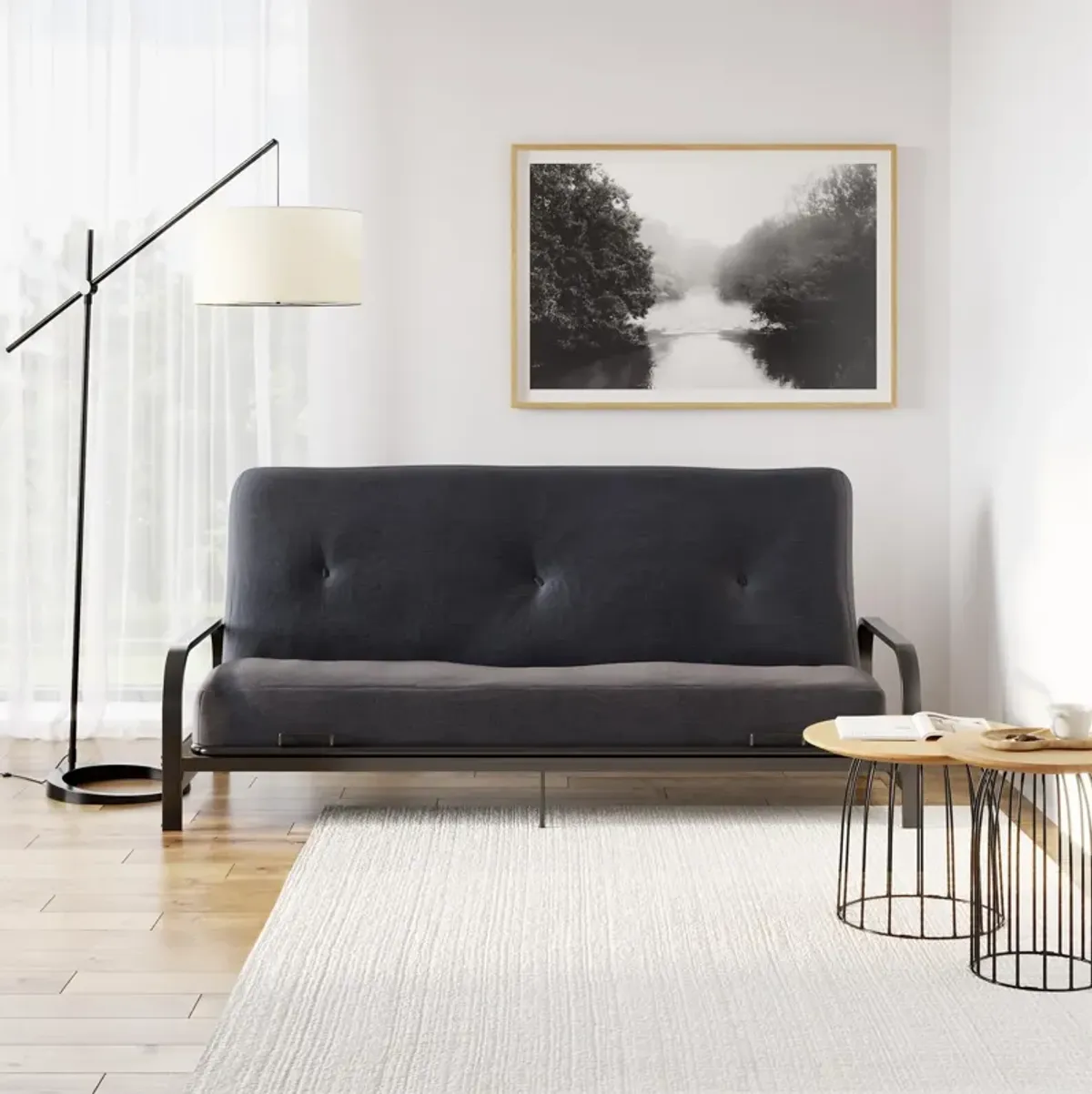 Carson 8 Inch Thermobonded High Density Polyester Fill Futon Mattress