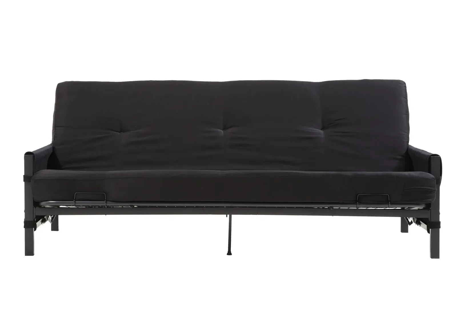 Fairview Metal Frame Storage Futon with 6 Inch Mattress