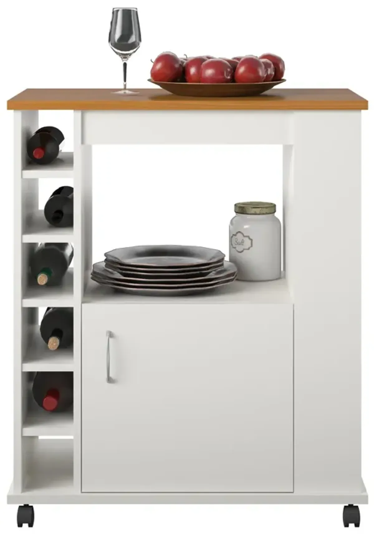 Williams Mobile Kitchen Cart with Wine Bottle Storage