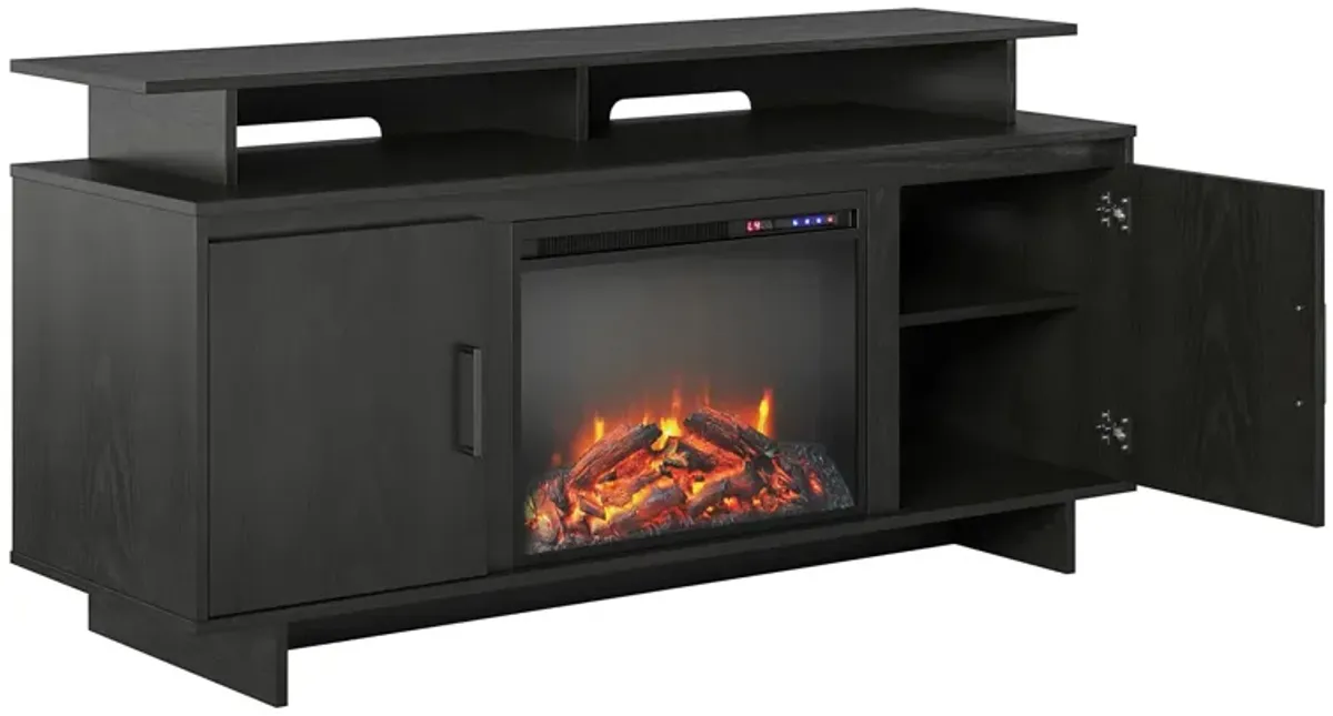 Merritt Avenue Electric Fireplace TV Console with Storage for TVs up to 74"