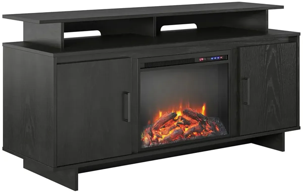 Merritt Avenue Electric Fireplace TV Console with Storage for TVs up to 74"