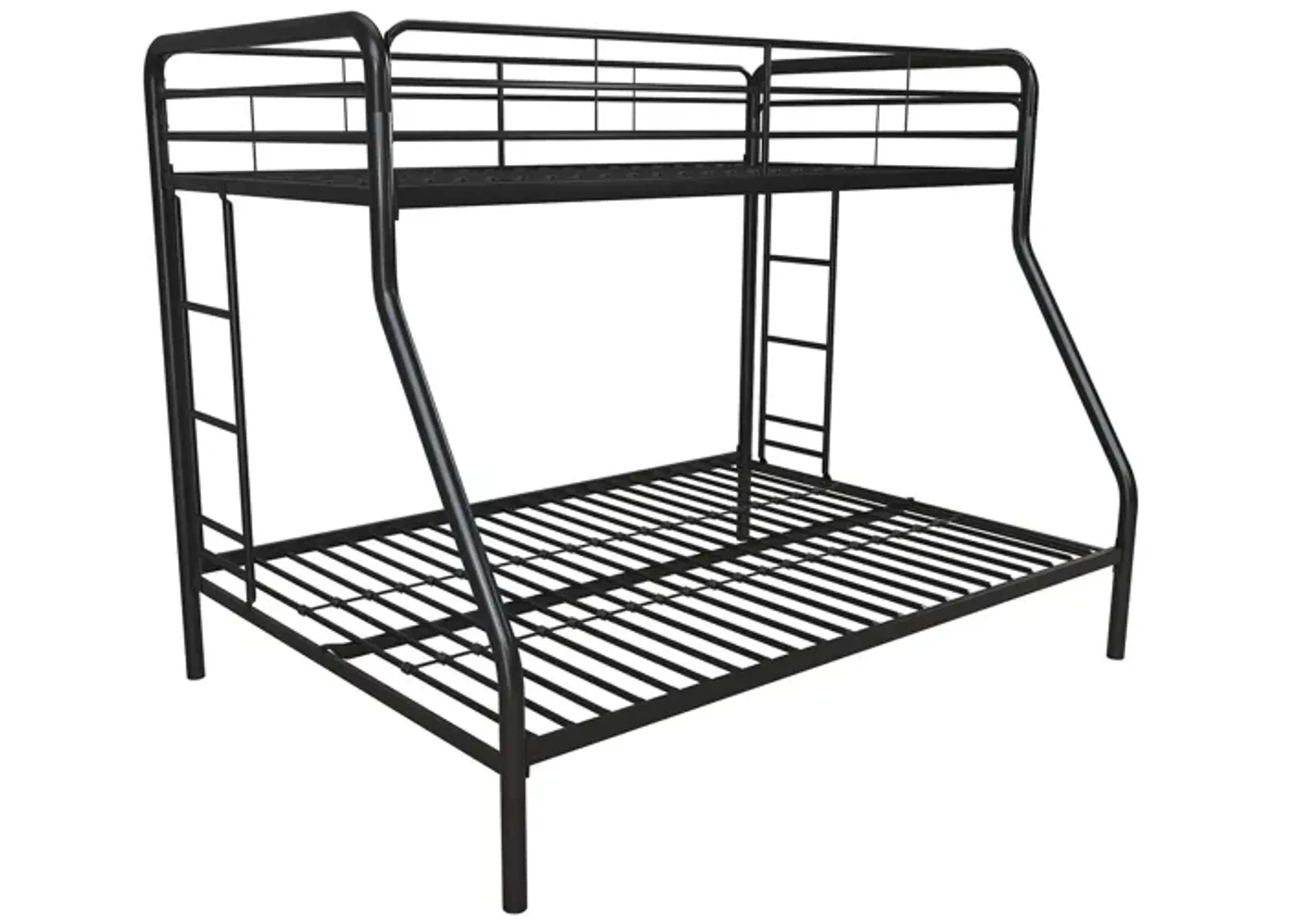 Dusty Twin over Full Metal Bunk Bed with Integrated Ladder