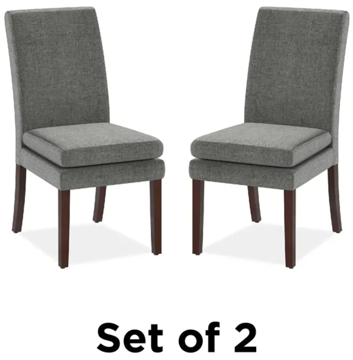 Clark Linen Upholstered Dining Chairs, Set of 2