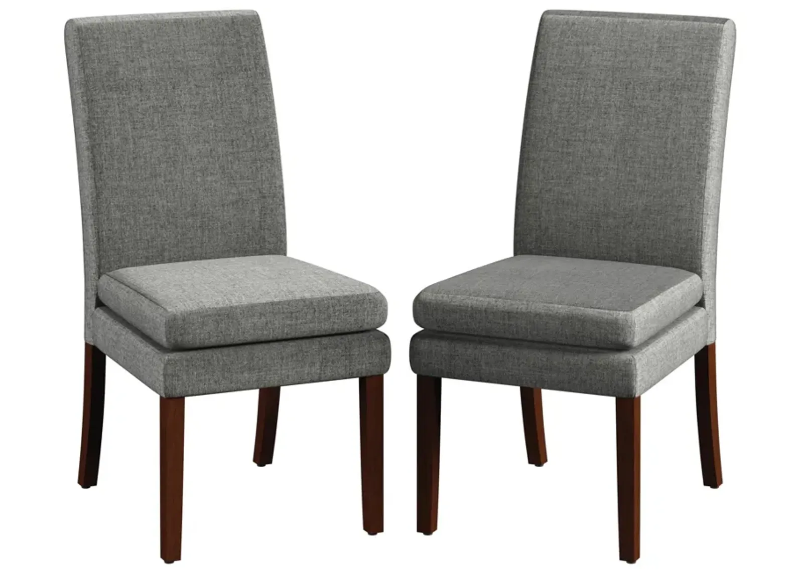 Clark Linen Upholstered Dining Chairs, Set of 2