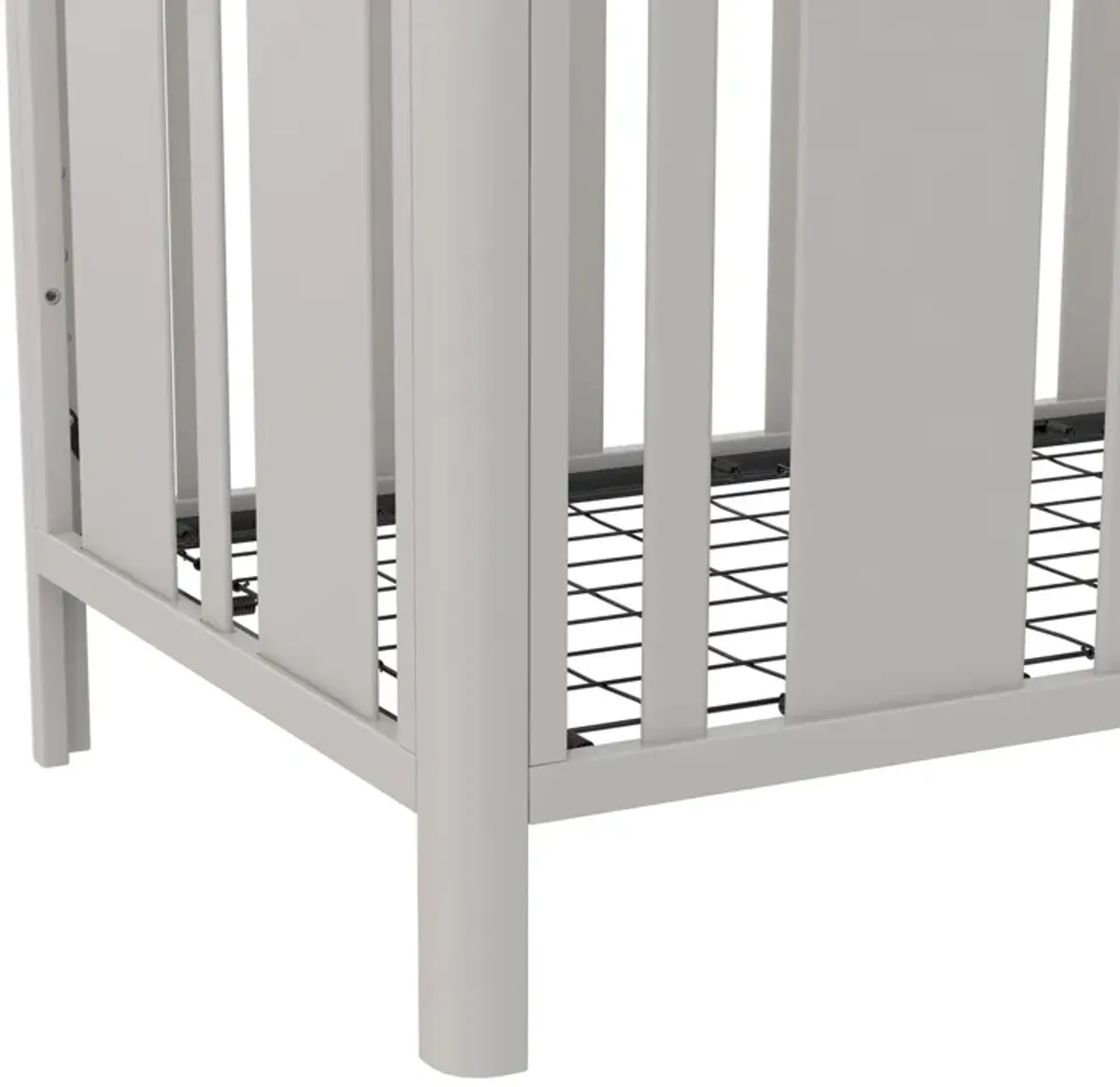 Crawford Curved Post 3 in 1 Crib with Adjustable Heights