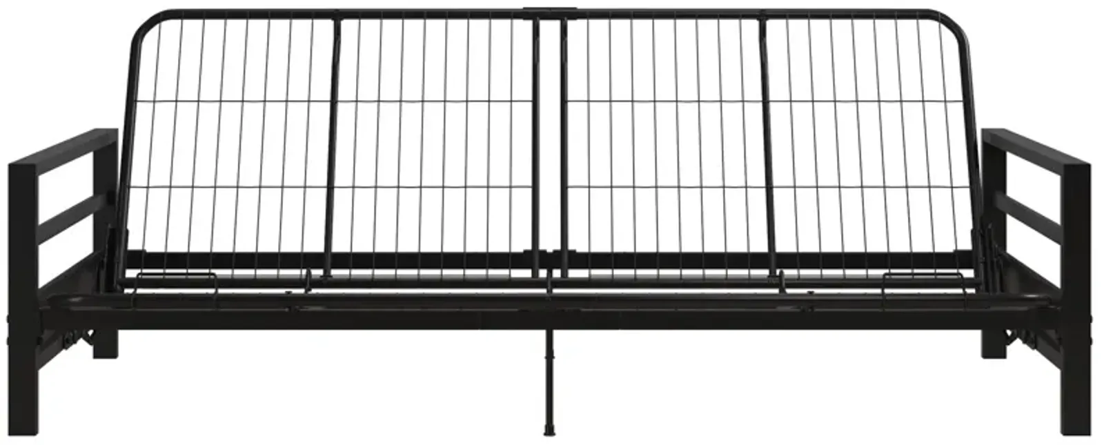 Miles Metal Futon Frame with Metal Mesh and Retainer Clips