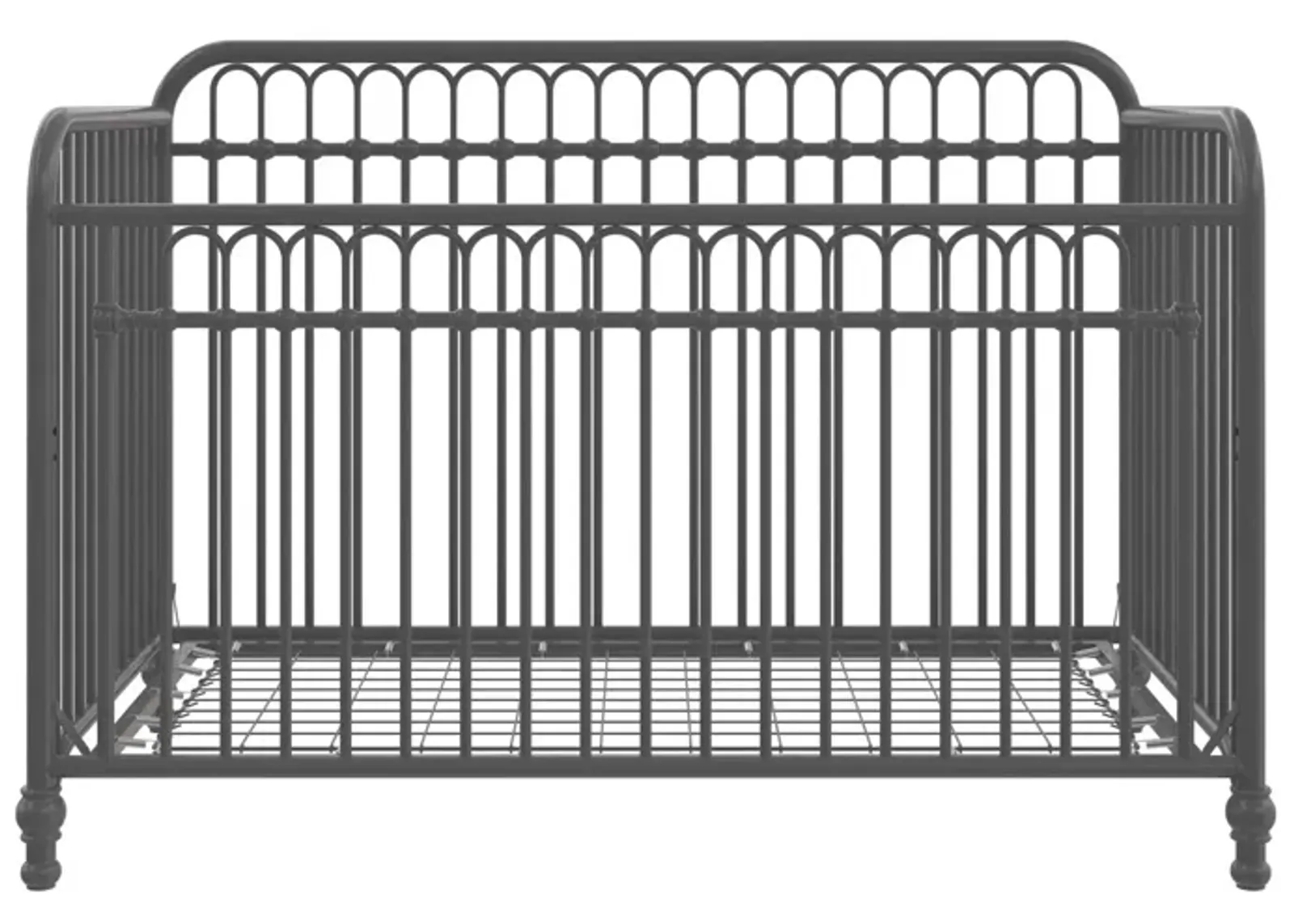 Little Seeds Raven 3-in-1 Metal Crib with Rounded Edges