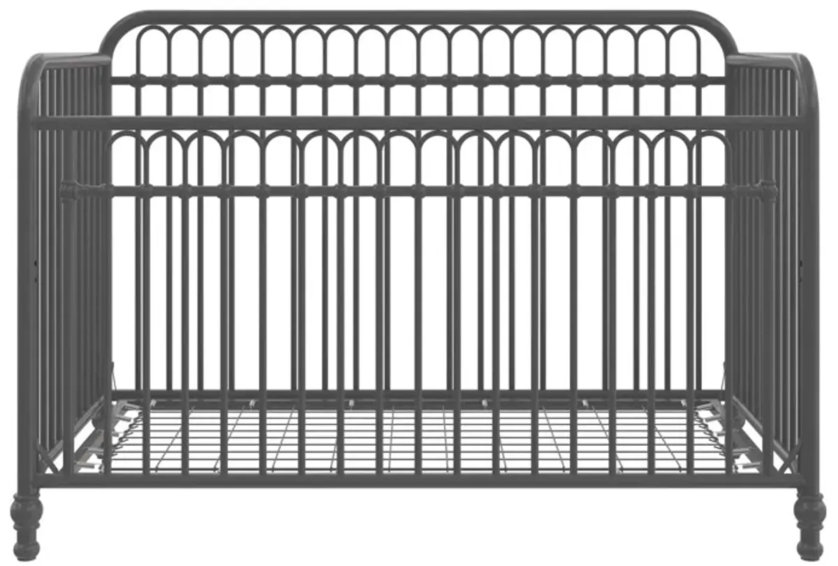 Little Seeds Raven 3-in-1 Metal Crib with Rounded Edges