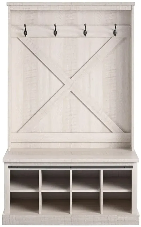 Knox County Entryway Bench with Hall Tree