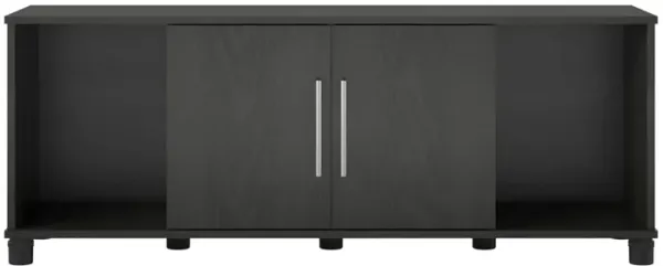 Shoe Storage Bench with 2 Open and 2 Closed Storage Compartments