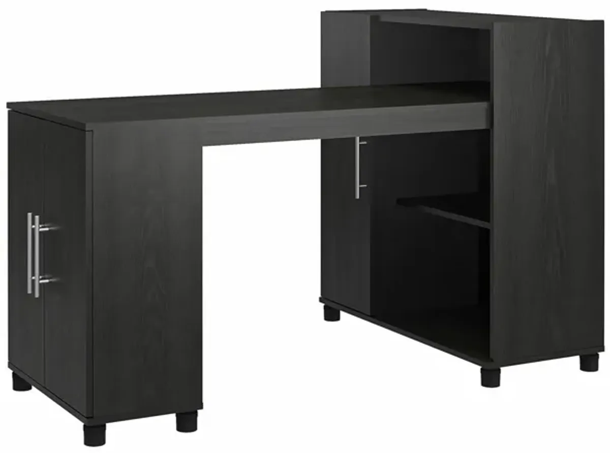 Camberly Hobby and Craft Desk with Storage Cabinet