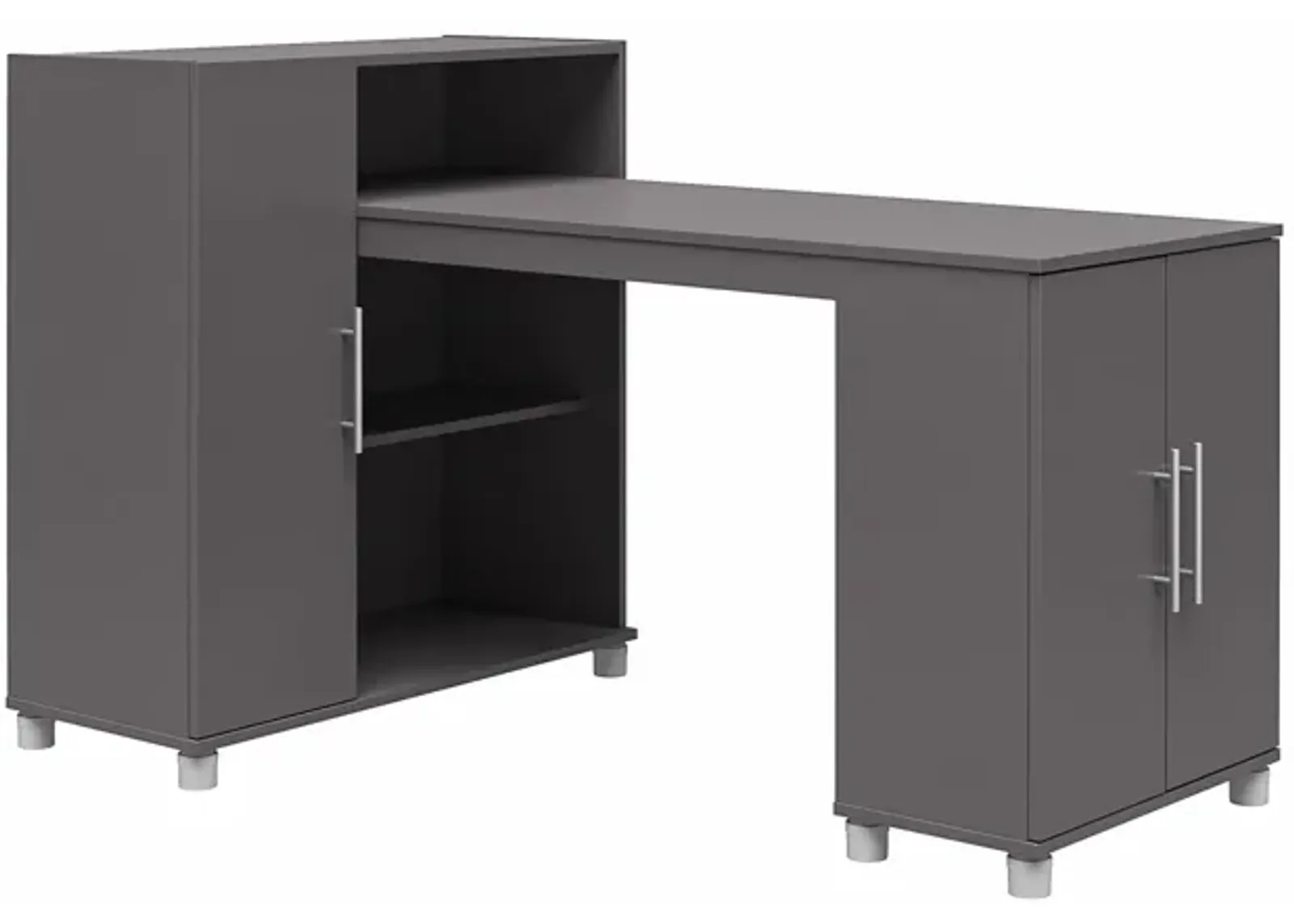 Camberly Hobby and Craft Desk with Storage Cabinet