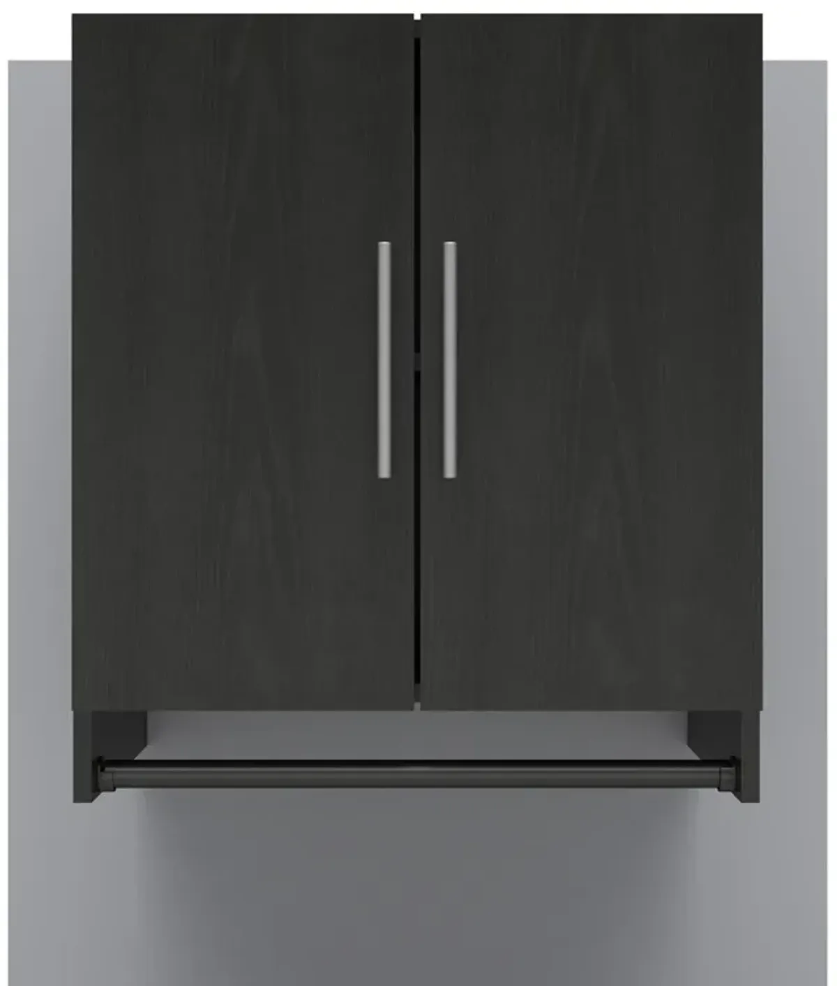 Camberly 2 Door Wall Cabinet with Hanging Rod