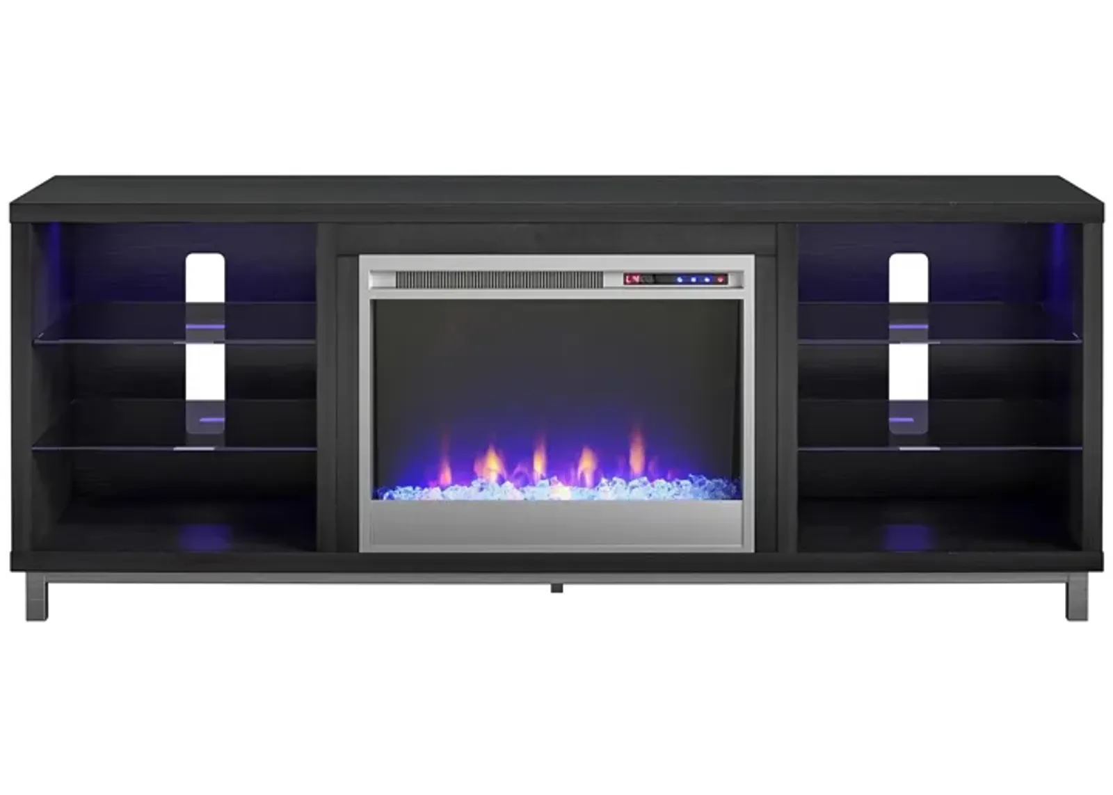 Lumina Fireplace TV Stand for TVs up to 70 Inch with 7 Color LED Lights