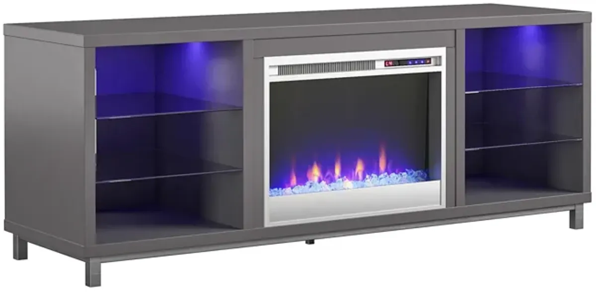 Lumina Fireplace TV Stand for TVs up to 70 Inch with 7 Color LED Lights