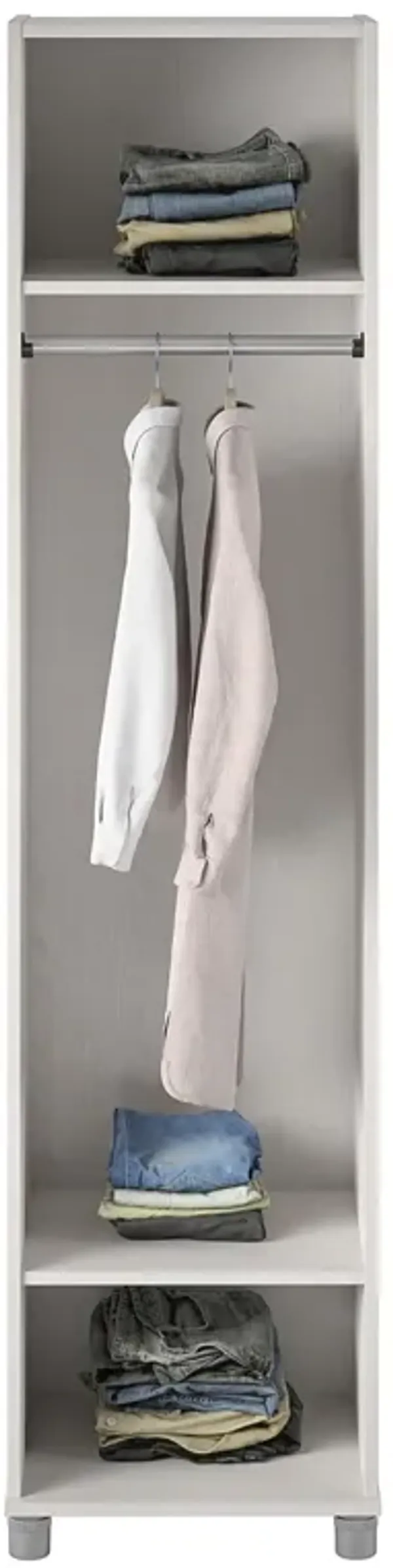 Camberly 18" Wide Mudroom Cabinet with Clothing Rod & Adjustable Shelving