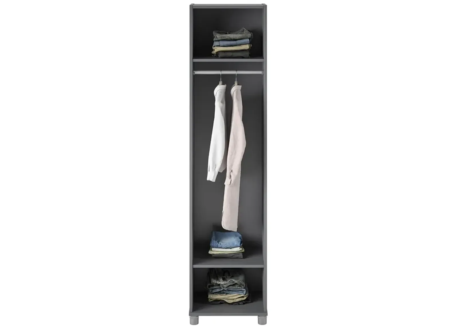 Camberly 18" Wide Mudroom Cabinet with Clothing Rod & Adjustable Shelving