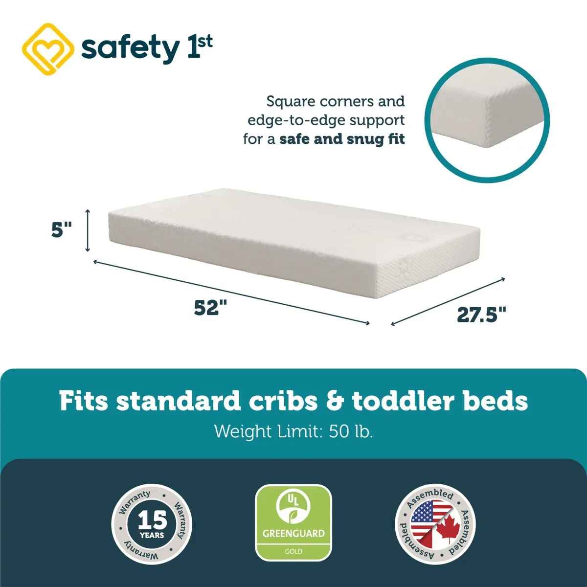 Precious Angel Supreme Firm Baby Crib & Toddler Mattress