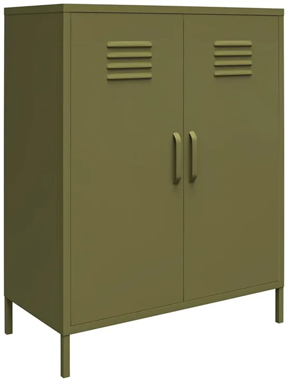 Shadwick 2 Door Metal Locker Style Accent Storage Cabinet