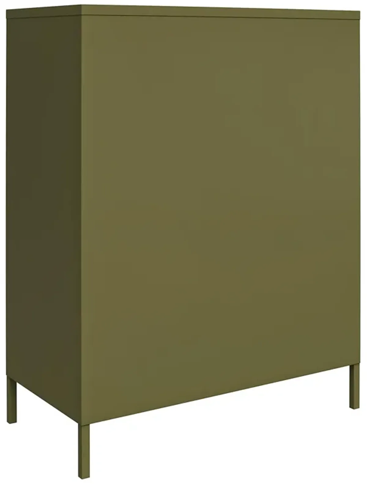 Shadwick 2 Door Metal Locker Style Accent Storage Cabinet