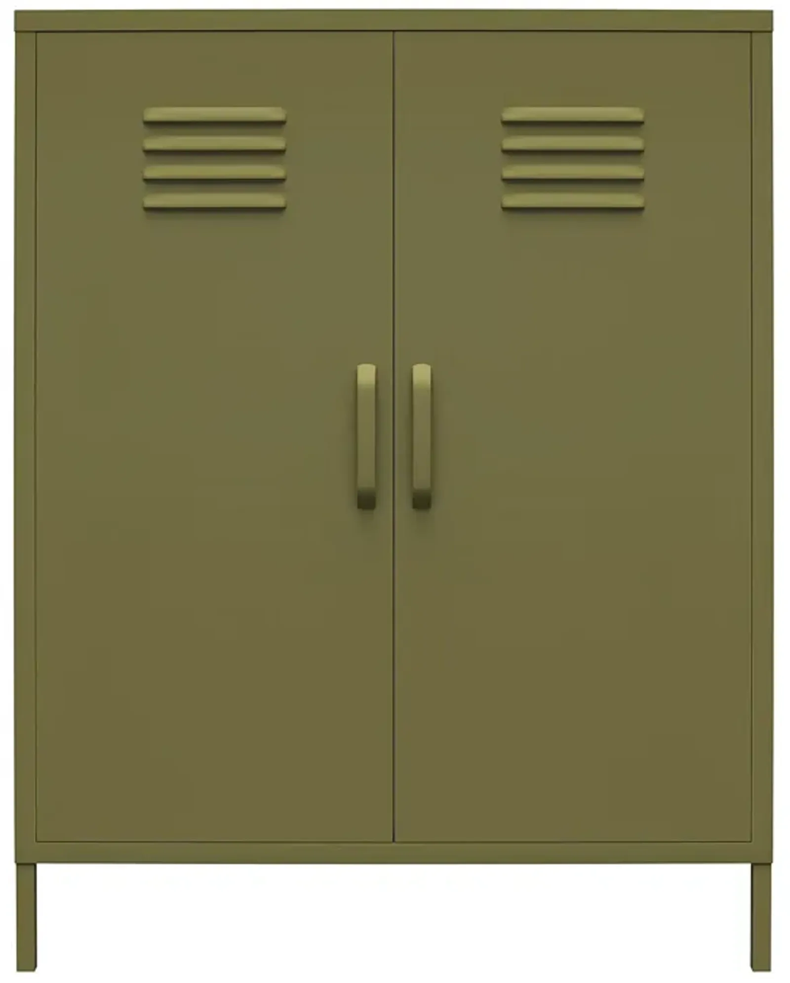 Shadwick 2 Door Metal Locker Style Accent Storage Cabinet