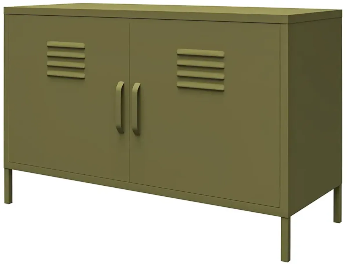 Shadwick 2 Door Wide Metal Locker Accent Storage Cabinet