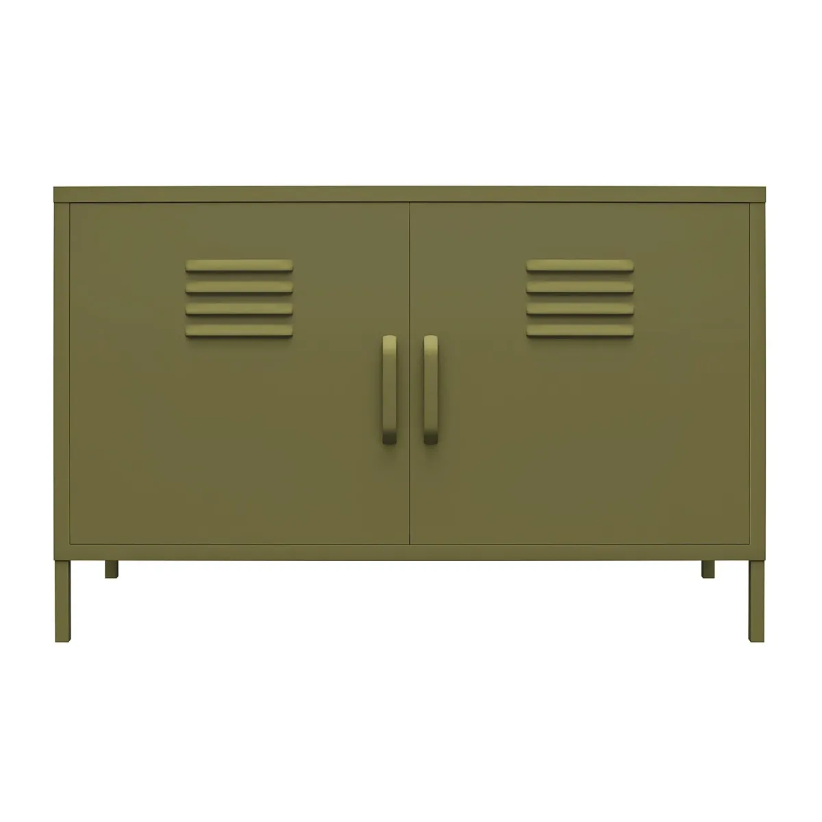 Shadwick 2 Door Wide Metal Locker Accent Storage Cabinet