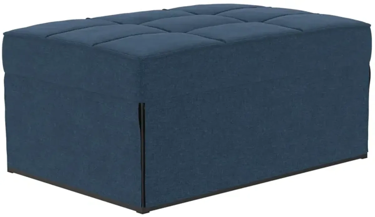 Convertible Lounger Ottoman Linen Sofa Chair with 4-in-1 Design