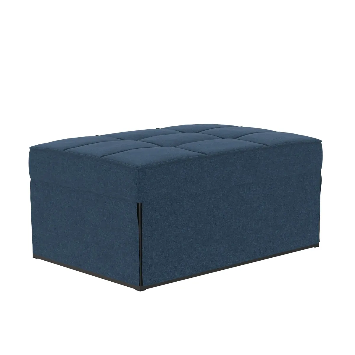 Convertible Lounger Ottoman Linen Sofa Chair with 4-in-1 Design