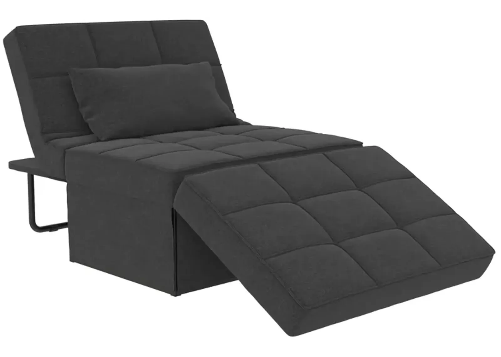 Convertible Lounger Ottoman Linen Sofa Chair with 4-in-1 Design