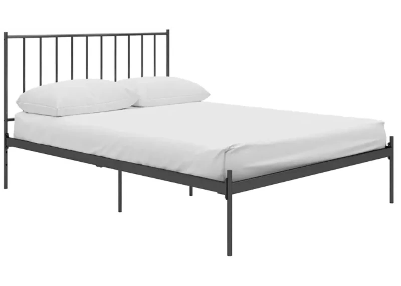 Ares Metal Bed with Adjustable Height Frame for Additional Under Bed Storage