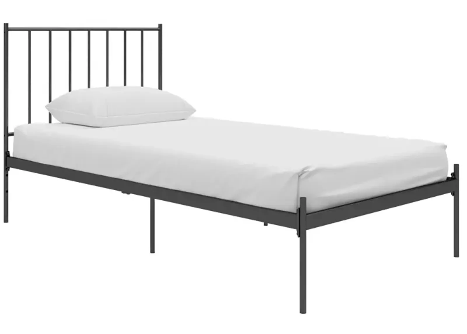 Ares Metal Bed with Adjustable Height Frame for Additional Under Bed Storage