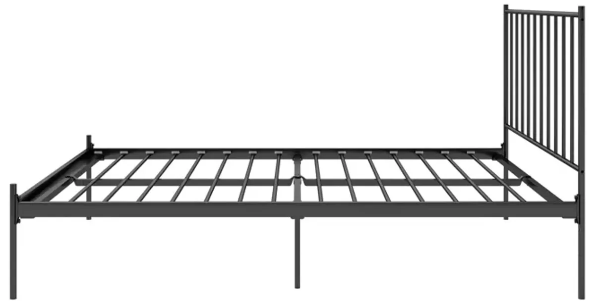 Ares Metal Bed with Adjustable Height Frame for Additional Under Bed Storage