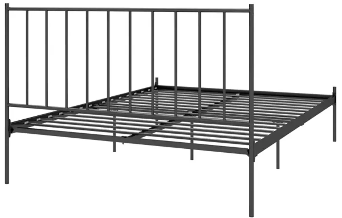 Ares Metal Bed with Adjustable Height Frame for Additional Under Bed Storage