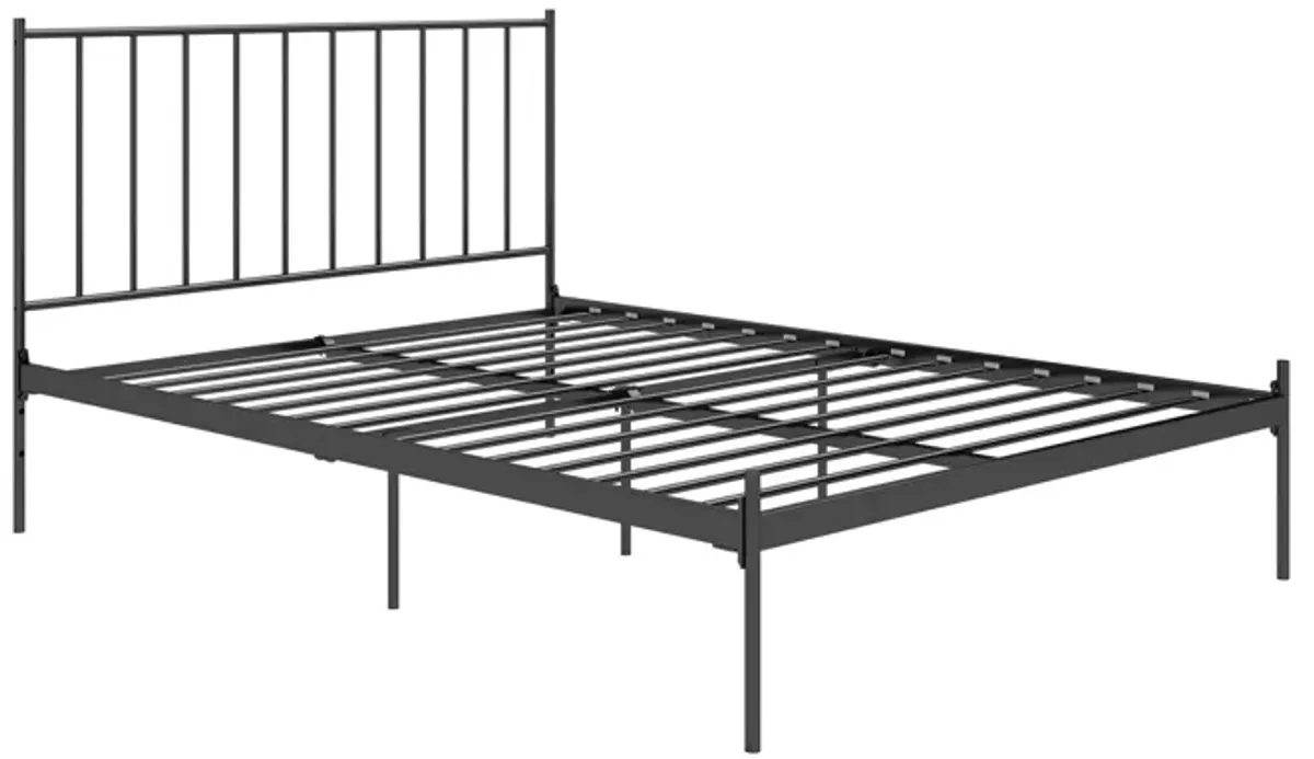 Ares Metal Bed with Adjustable Height Frame for Additional Under Bed Storage