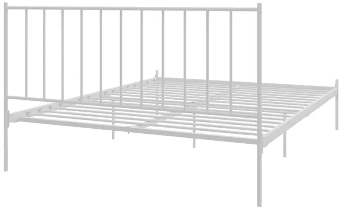 Ares Metal Bed with Adjustable Height Frame for Additional Under Bed Storage