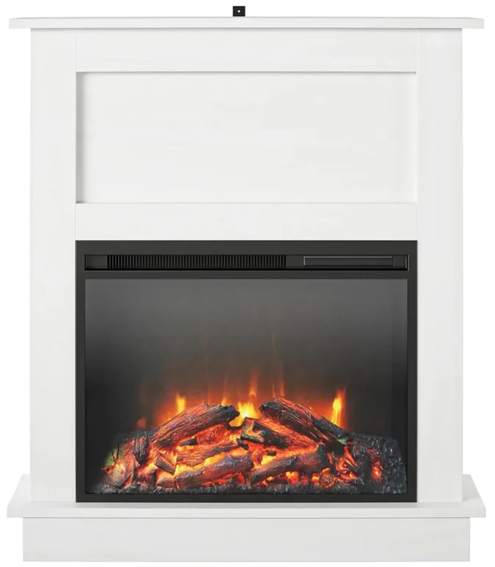 Ellsworth Modern Electric Fireplace with Mantel and 23 Inch Fireplace Insert