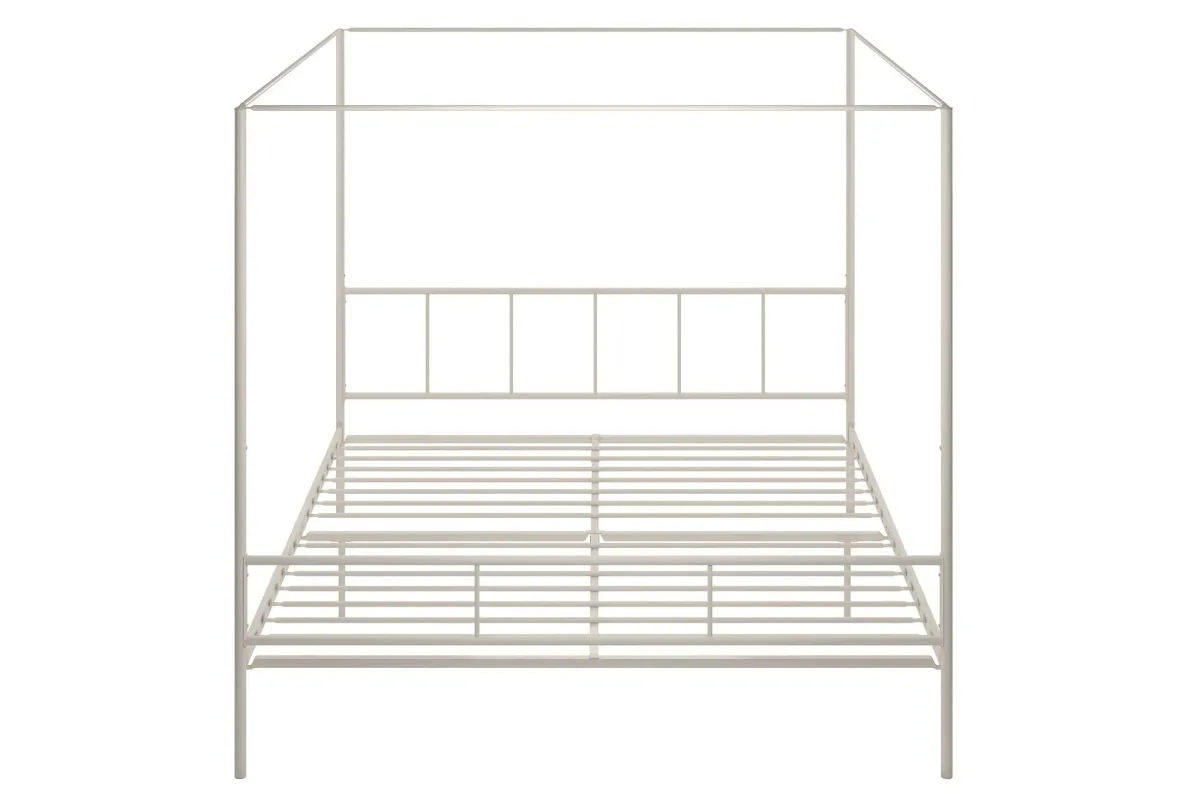 Marion Four Poster Metal Canopy Bed with Soft Clean Lines