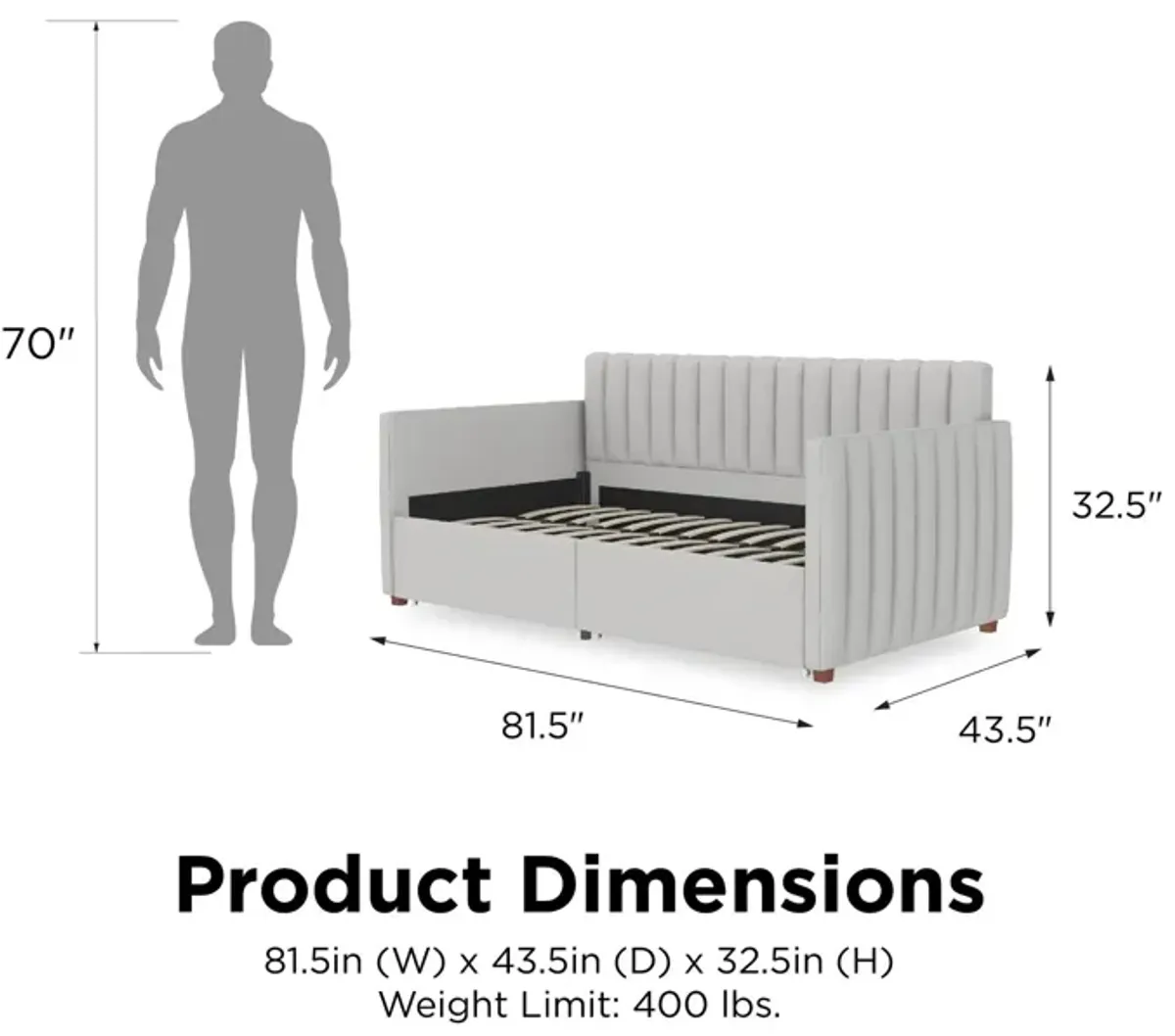 Brittany Daybed with Storage Drawers