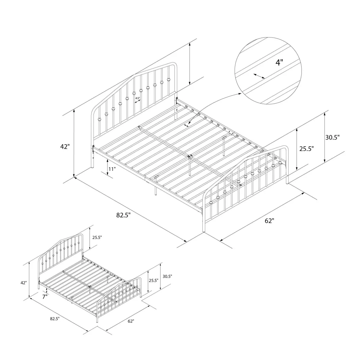 Bushwick Metal Bed