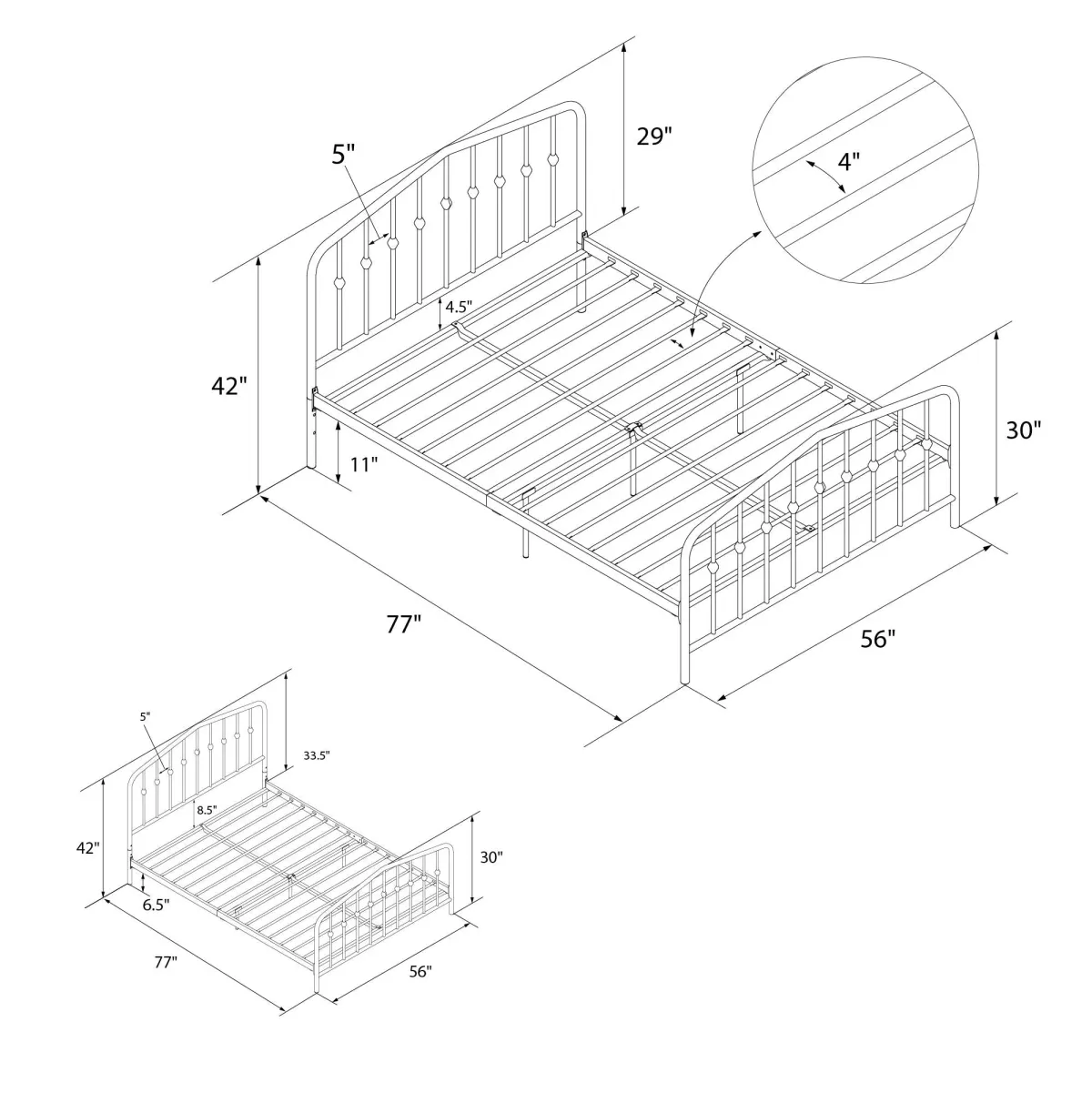 Bushwick Metal Bed