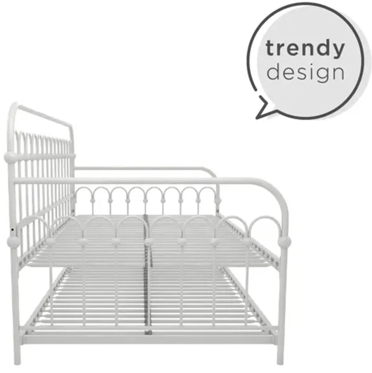 Bright Pop Metal Daybed with Trundle