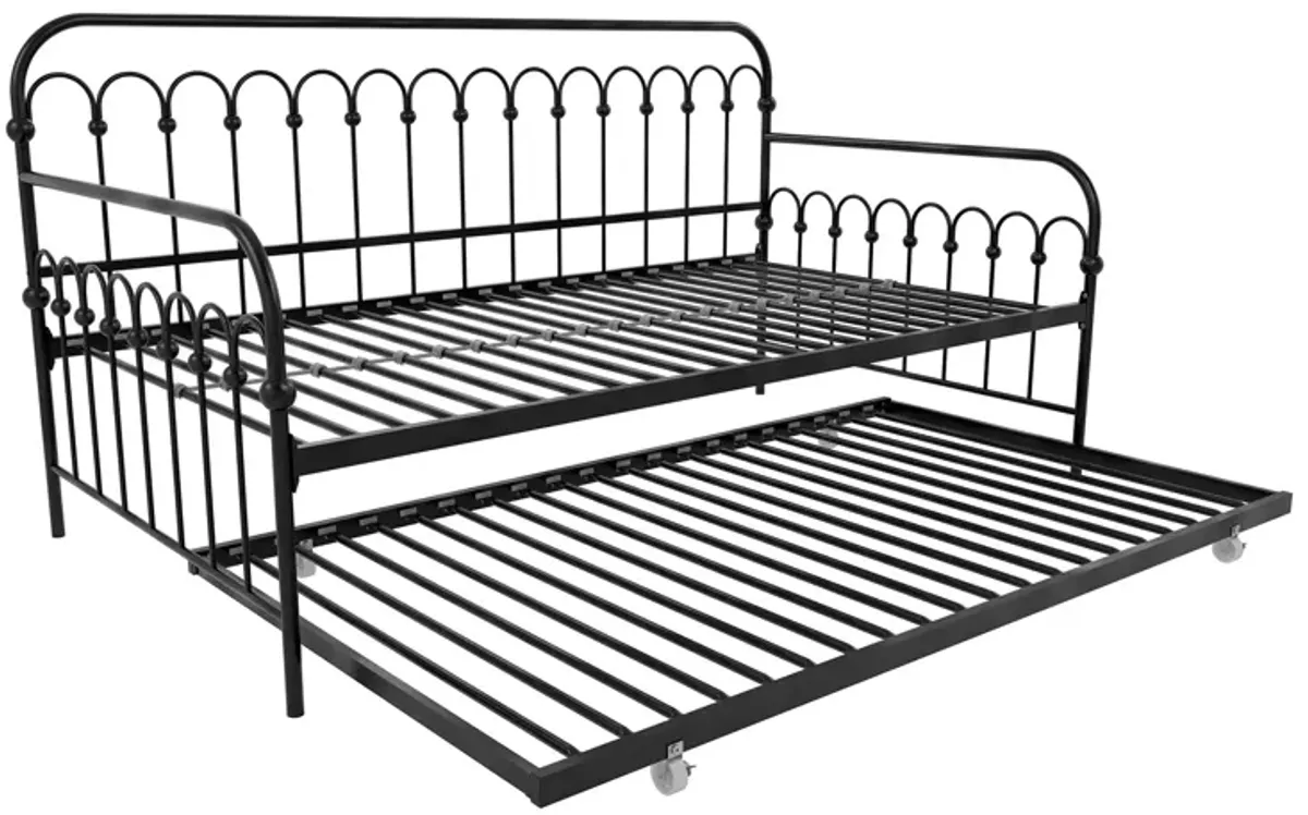 Bright Pop Metal Daybed with Trundle