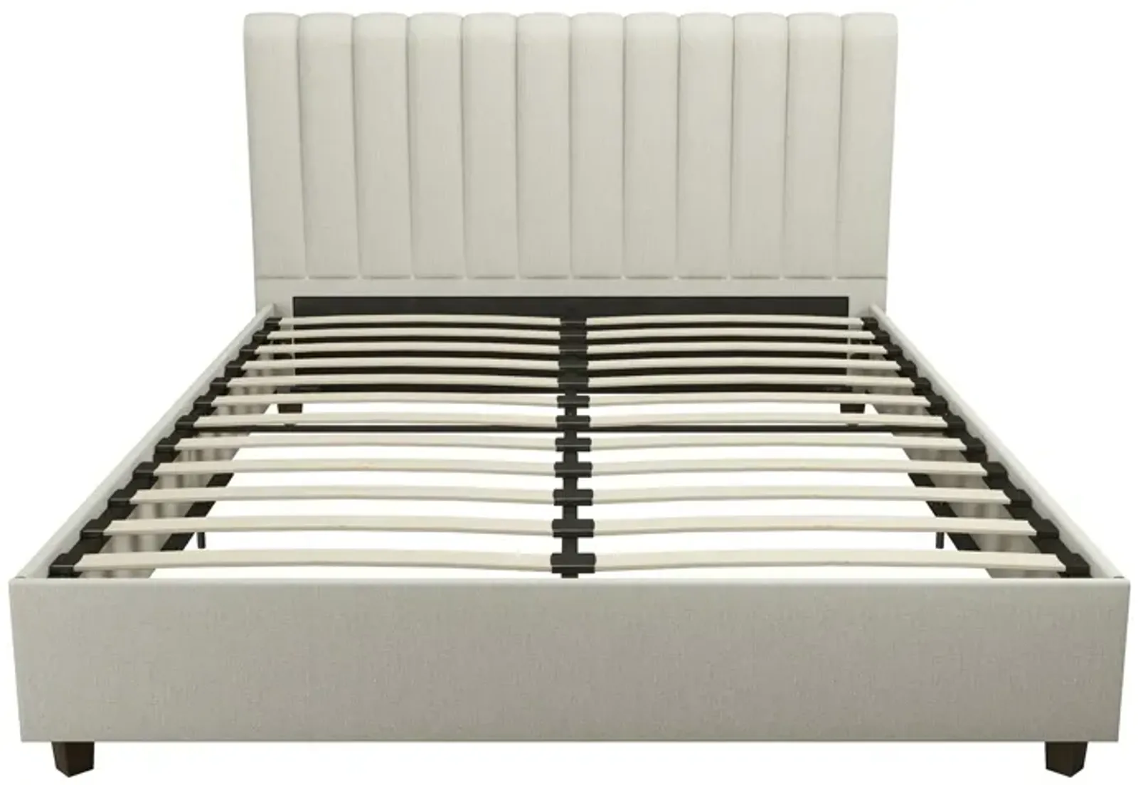 Brittany Upholstered Bed with Channel Tufted Headboard