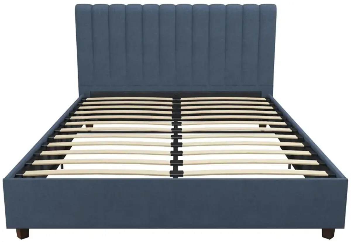 Brittany Upholstered Bed with Channel Tufted Headboard